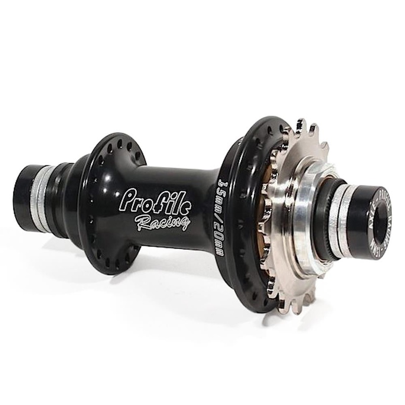 Profile Elite “15/20” 36h Rear Female Cassette Hub – Black – RHD