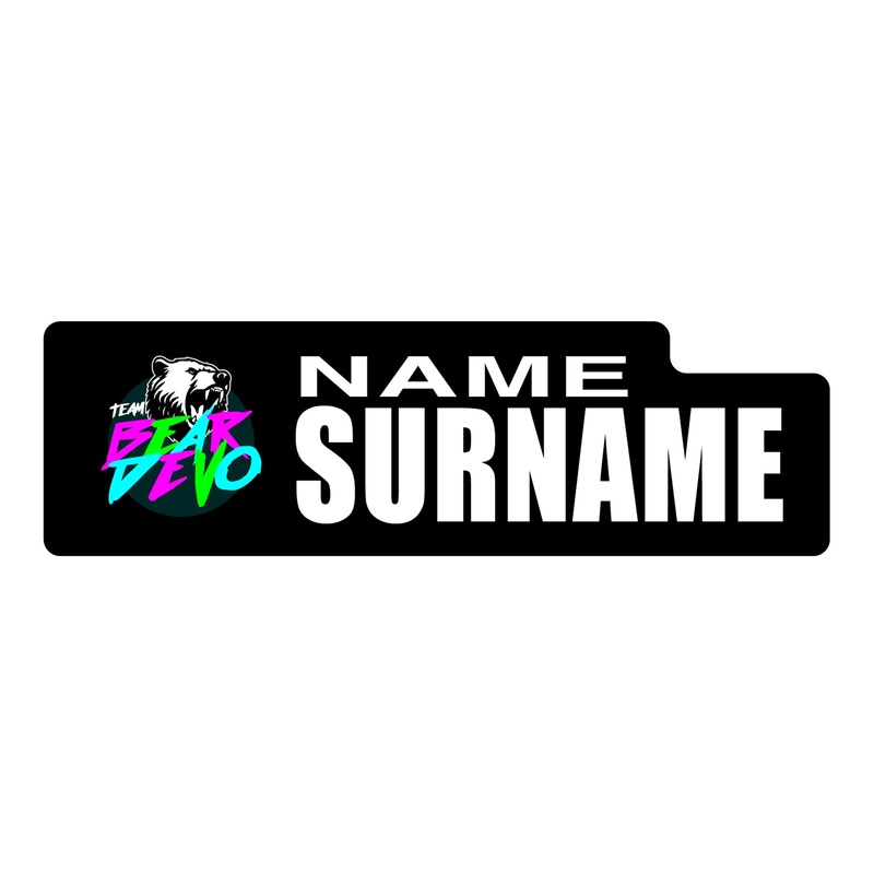 Team Bear Devo 2025 ID Sticker Bikes & Gear