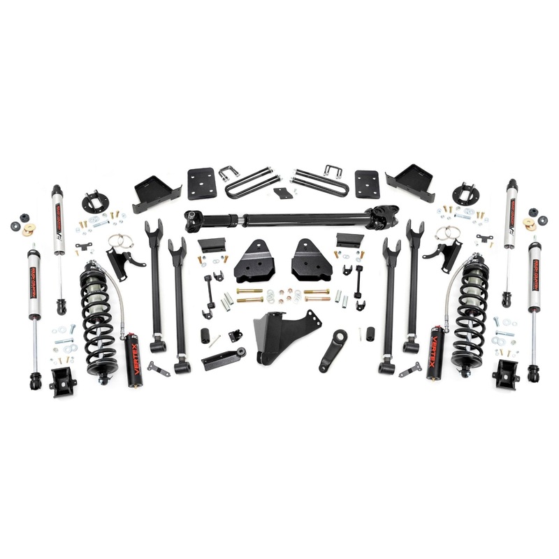 Rough Country | 6 Inch Lift Kit  |  4-Link  |  No OVLD  |  D/S  |  C/O V2 | Ford F-250/F-350 Super Duty (17-22) | 52658