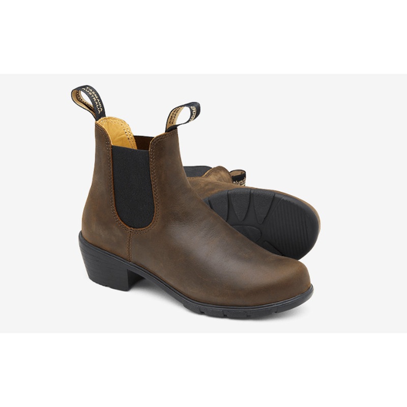 Heeled Chelsea Boot – Style #1673 Antique Brown