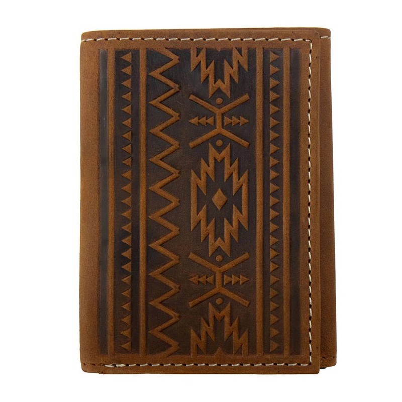 Nocona Embossed Southwest Trifold Wallet