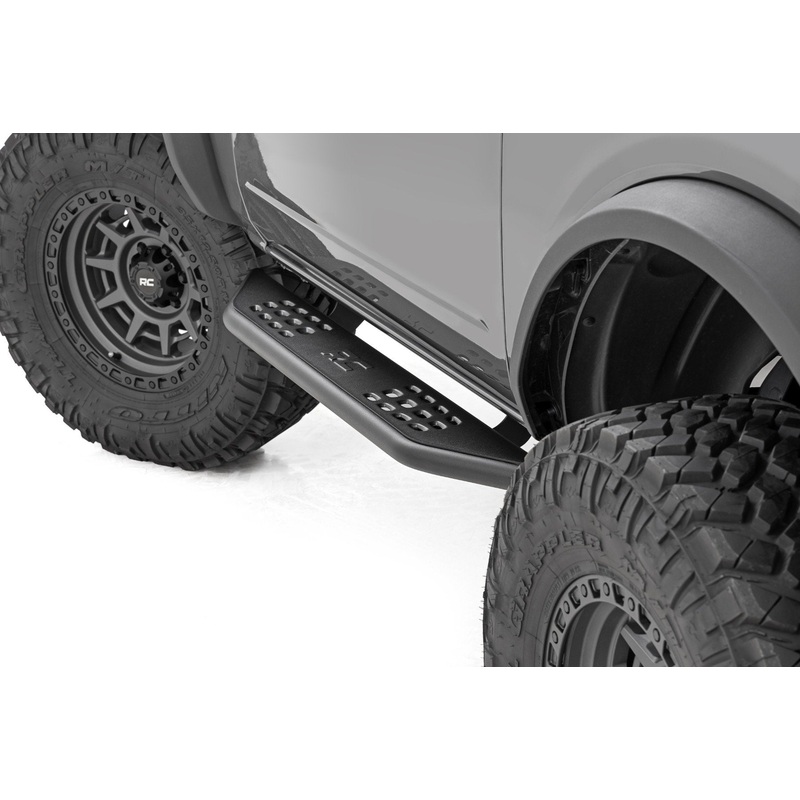 Rough Country | OV2 Running Boards | Side Step Bars | 2-Door | Ford Bronco (2 Door) (21-25) | 14004