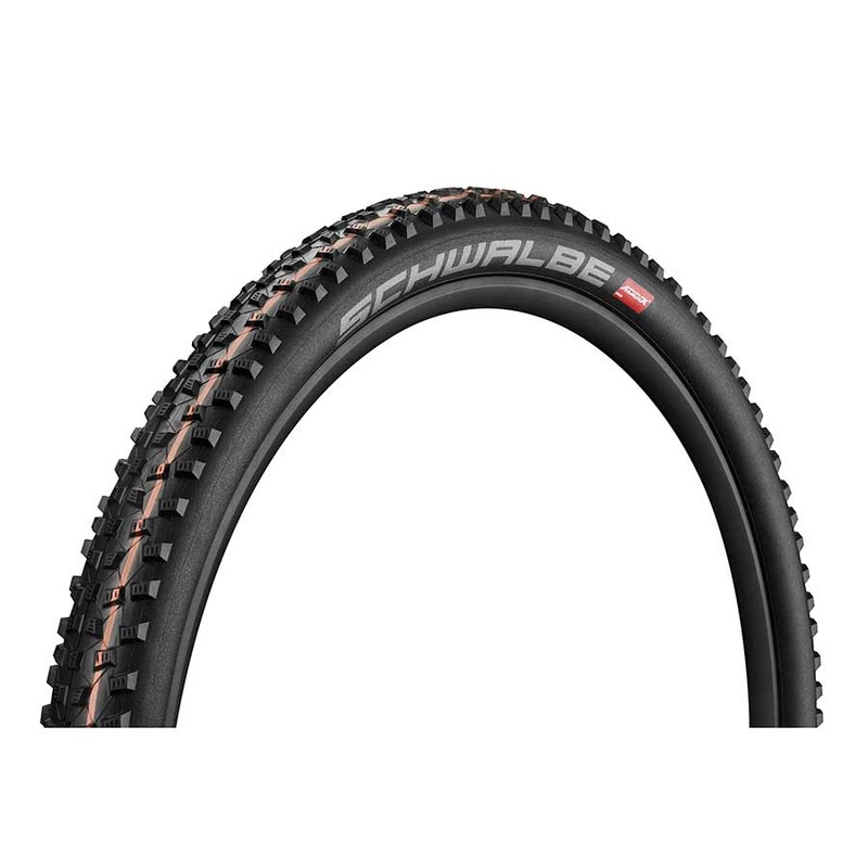 Schwalbe Rocket Ron Addix Tire 29×2.25 Folding Tubeless Ready Addix Performance TwinSkin 67TPI Black