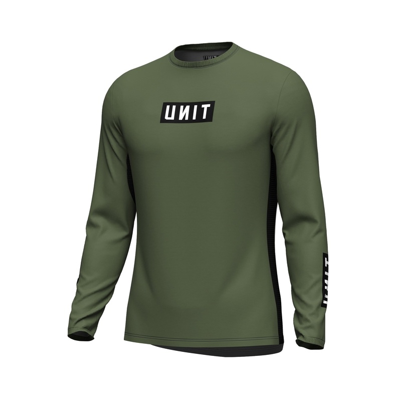 Unit Men’s Long Sleeve Jersey – XL – Stack – Military