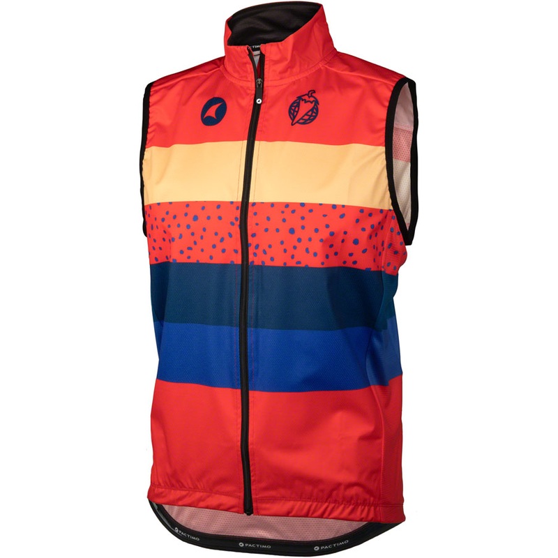 Salsa Team Polytone Men’s Vest – Red w/ Stripes Small
