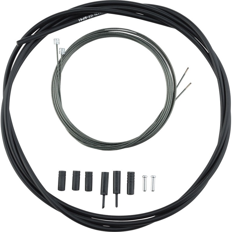 Shimano Road Optislick Derailleur Cable and Housing Set, Black