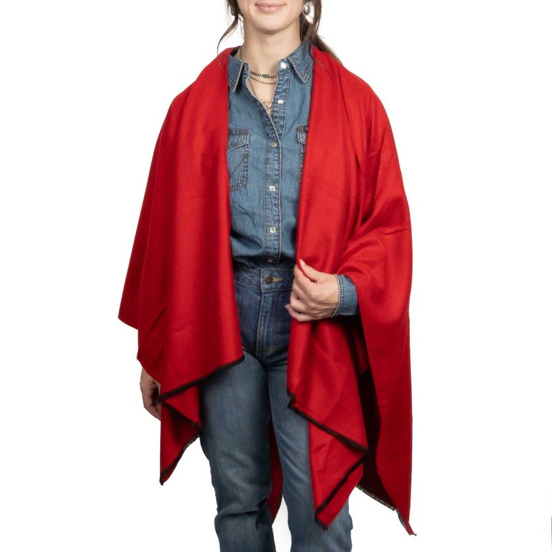 Cashmere Ruana – Red