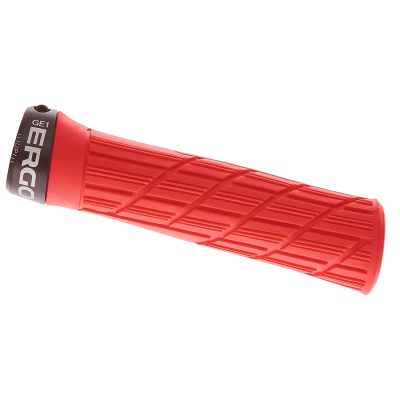 Ergon GE1 Evo Grips, Risky Red, Lock-On