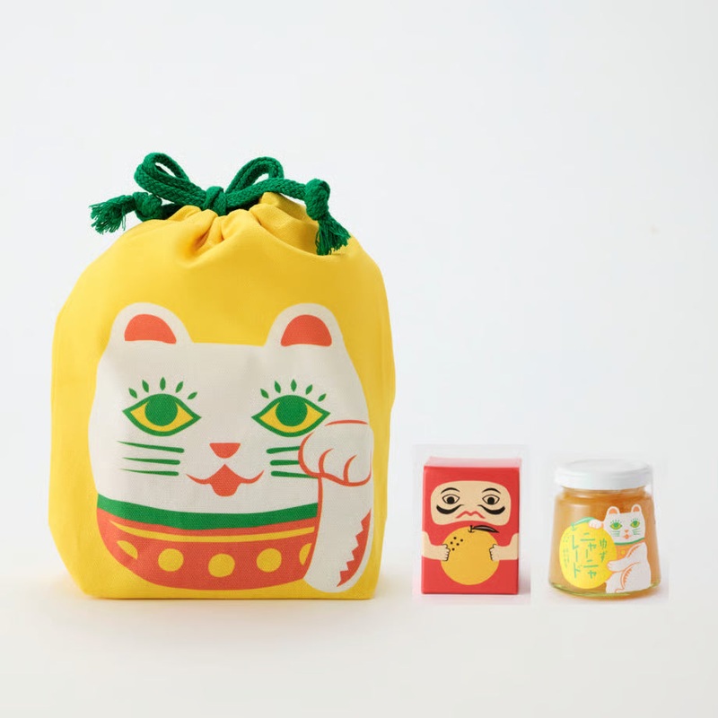 Kinchaku Marmalade Gift set, Red Yuzu Kosho & Yuzu Marmalade