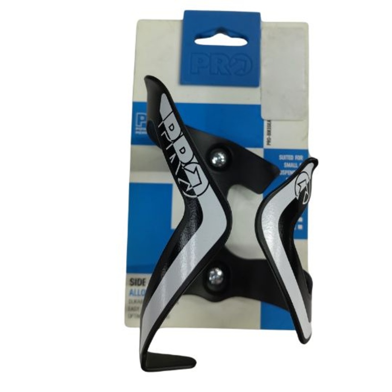 Bottle Cage Alloy Side Black and White