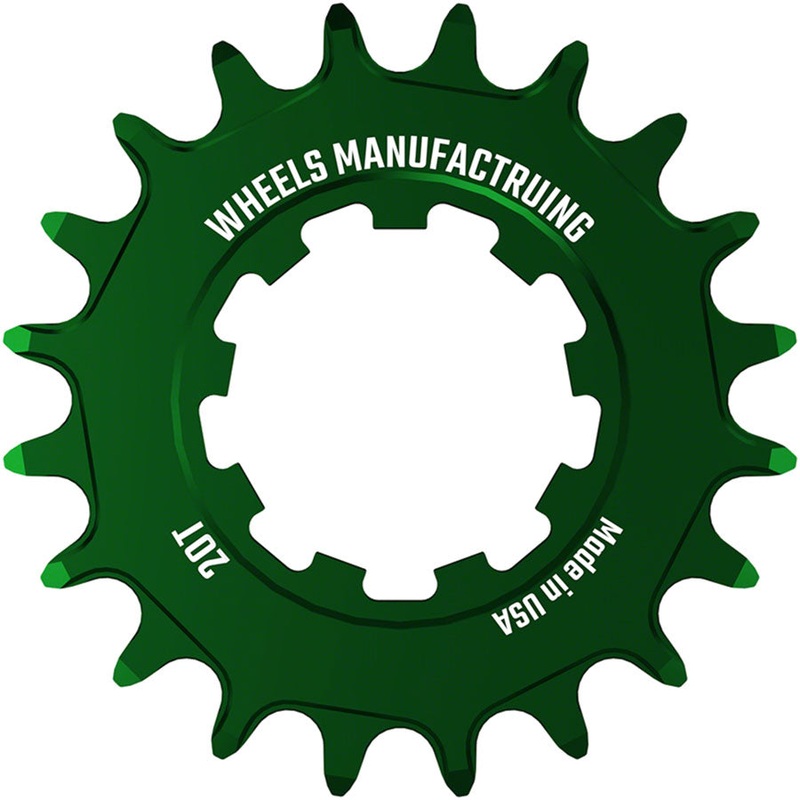 Wheels Manufacturing SOLO-SPEED Cog – 20t Fits SOLO-SPLINE SOLO-XD kits Green