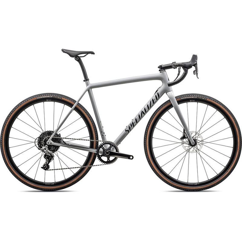 2023 Specialized Crux Comp Bike Gloss Dove Grey/Metallic Navy 56