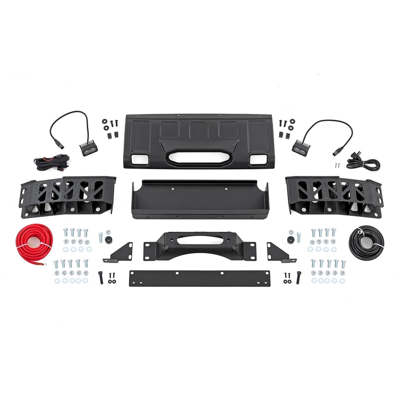 Rough Country | Hidden Winch Mount | Yellow SAE | Fog | Toyota Land Cruiser 4WD (2024-2025) | 10750