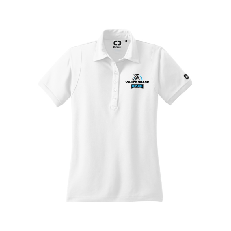 White Space Bikes 2025 Women’s OGIO Jewel Polo (FE) Bright White