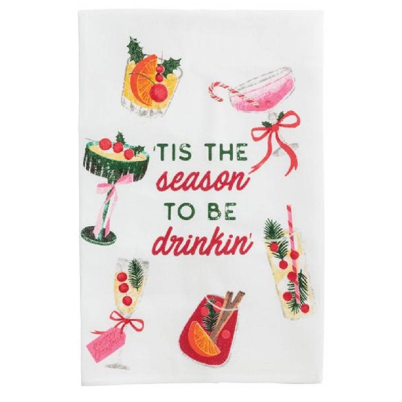 Mud Pie Tis The Season Bar Towel