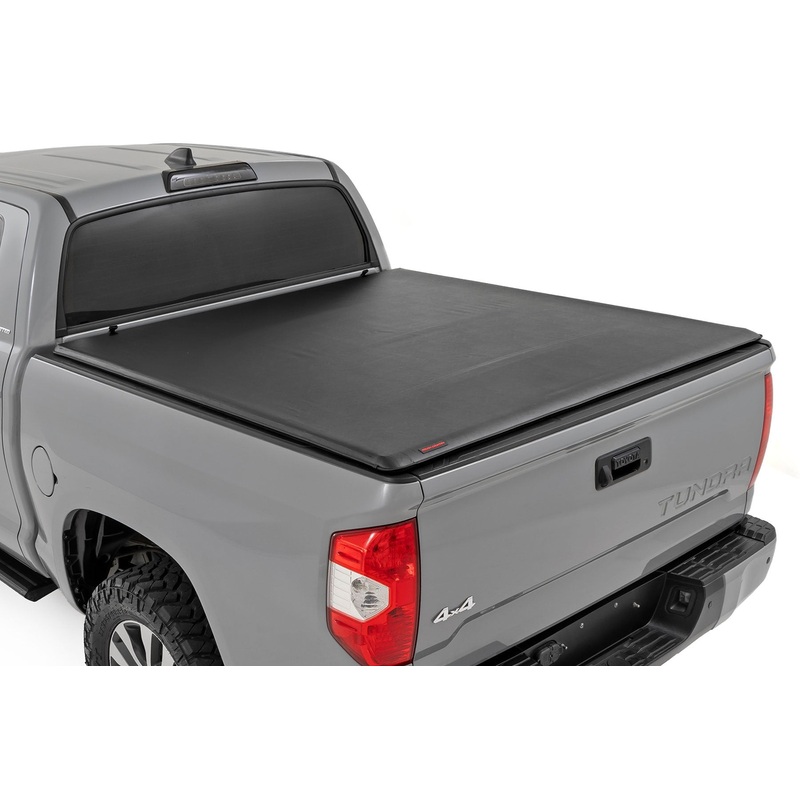Rough Country | Soft Roll Up Bed Cover | 6’7 Bed | Toyota Tundra 2WD/4WD (2007-2021) | 42719650