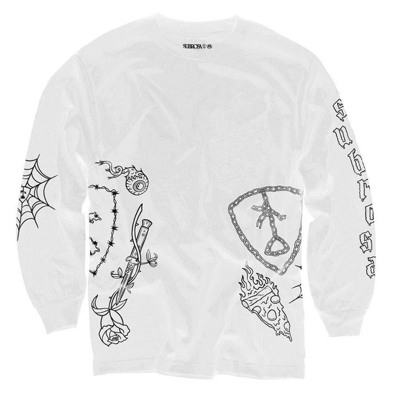 Subrosa Yung Rose Long Sleeve Shirt – White