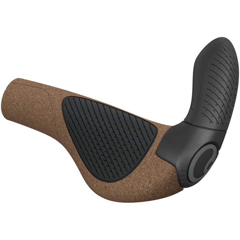 Ergon GP3 Evo BioKork Grips – Lock-On Small Black/Tan