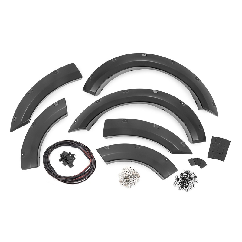 Rough Country | Pocket Fender Flares | M7 Carbonized Gray | Ford Bronco Sport 4WD (2021-2025) | F-F11612A-M7