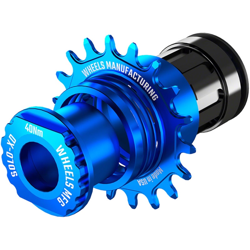 Wheels Manufacturing SOLO-XD XD/XDR Single Speed Conversion Kit – 18t For SRAM XD/XDR Freeubs Blue
