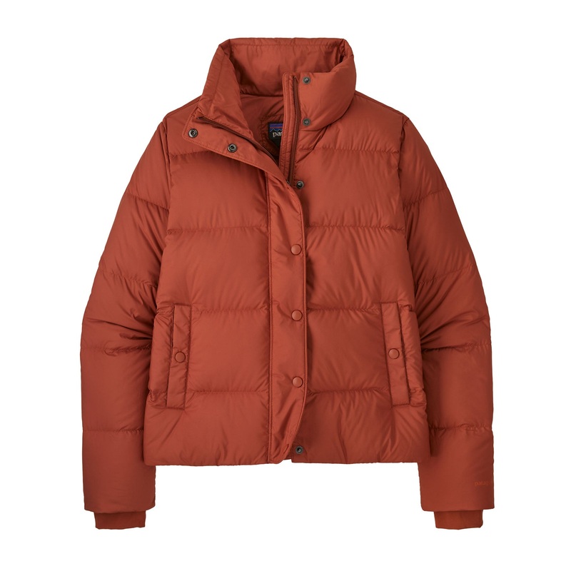 Women’s Silent Down Jacket Burnished Red