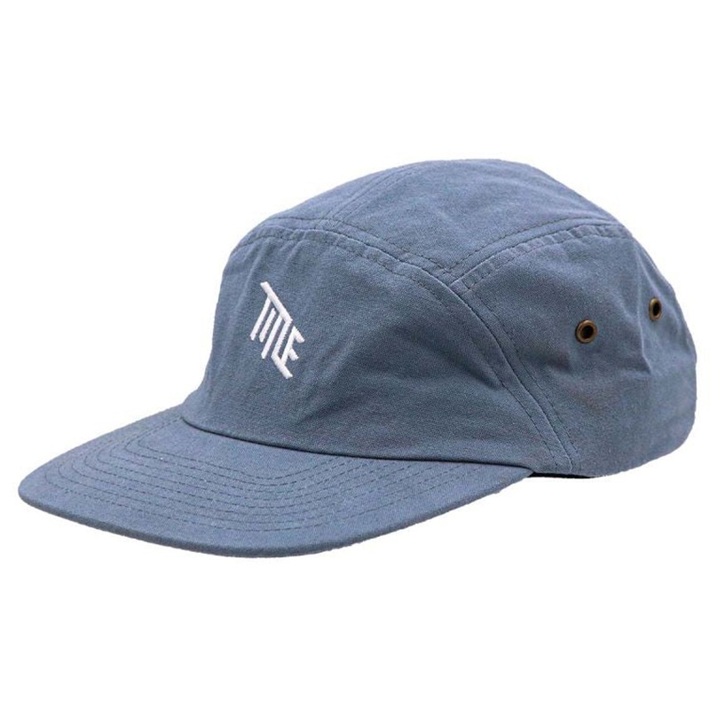 Title 5 Panel Hat – One Size – Blue