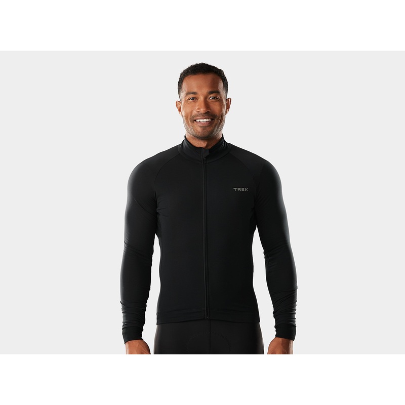 Trek Circuit Thermal Long Sleeve Cycling Jersey Black