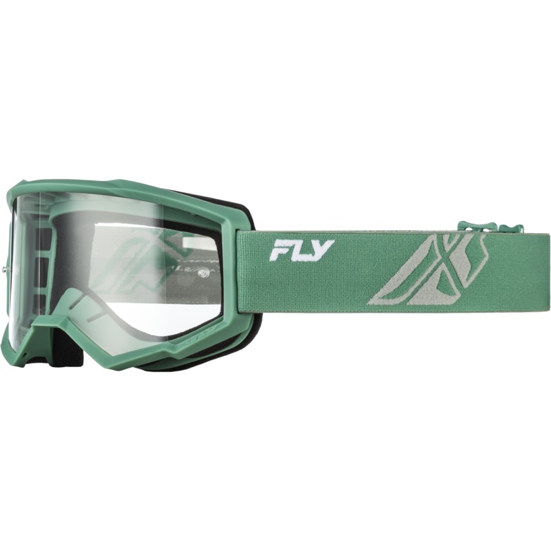 Youth Focus Goggle Olive/Grey W/ Clear Lens