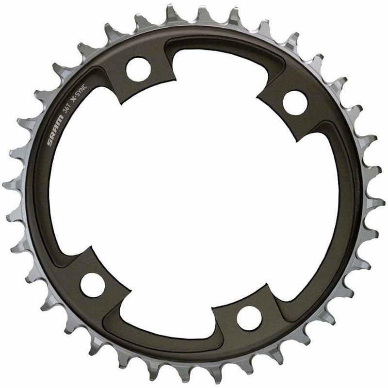 107mm BCD x 4-Bolt 1×12-Speed X-Sync Chainring Black