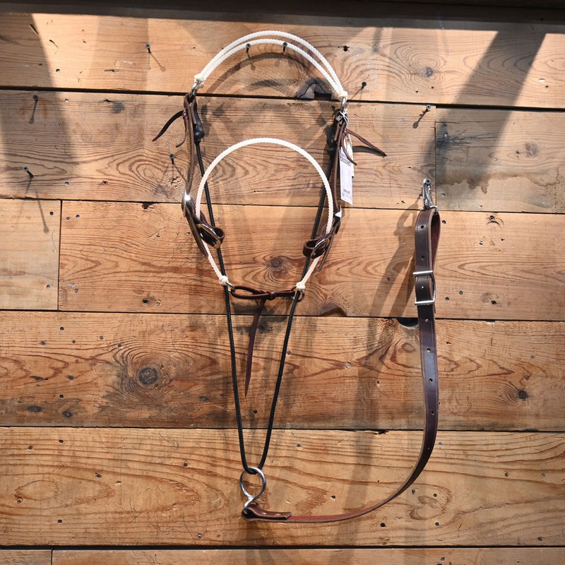 BAR-O-ABIT White Crossway Headsetter w/Buckles