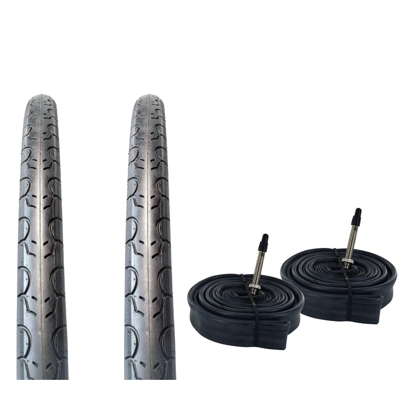 Zol Bundle 2 Pack Velocita Road Tires and Tube 700x28c Presta/French