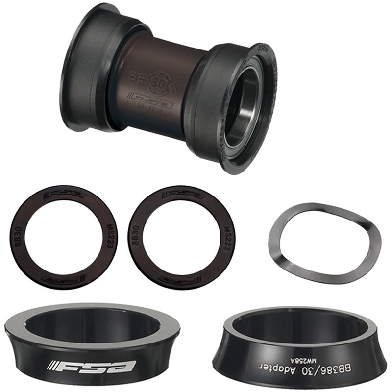 FSA PF30 to MegaExo Steel Bottom Bracket Kit for MTB with Adapter