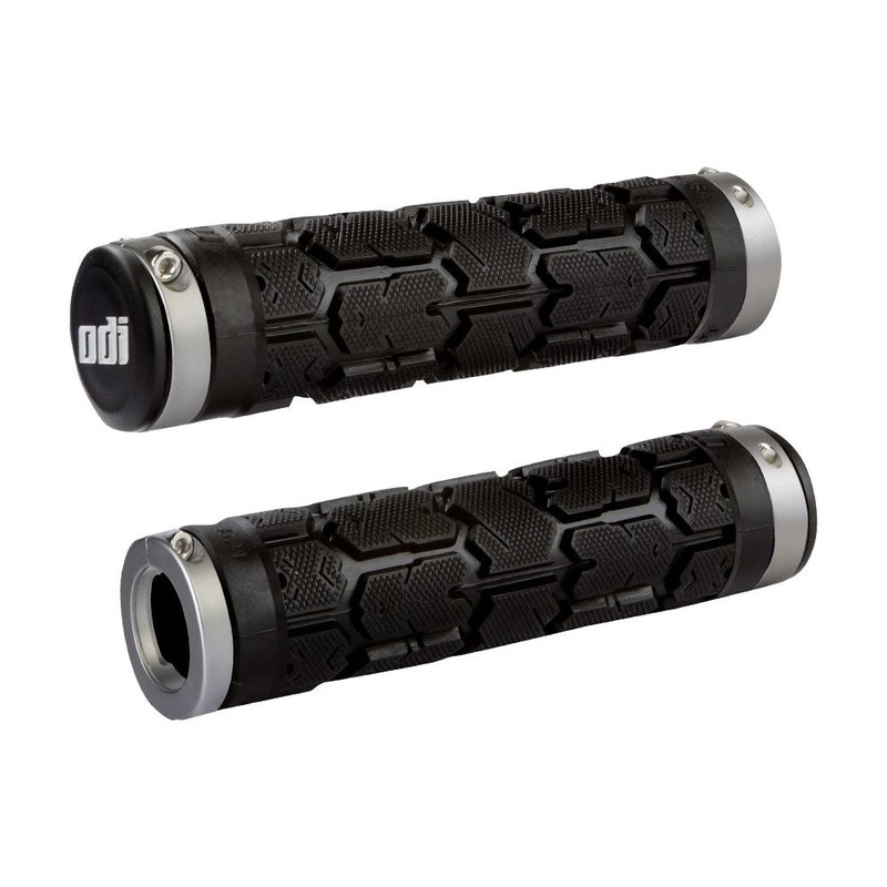 ODI Rogue Bonus Pack Lock On Grips – Black with Grey Clamps – Dual Lock On Grips