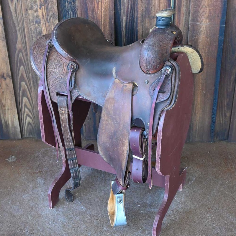 16″ USED JEFF SMITH COWBOY SADDLE
