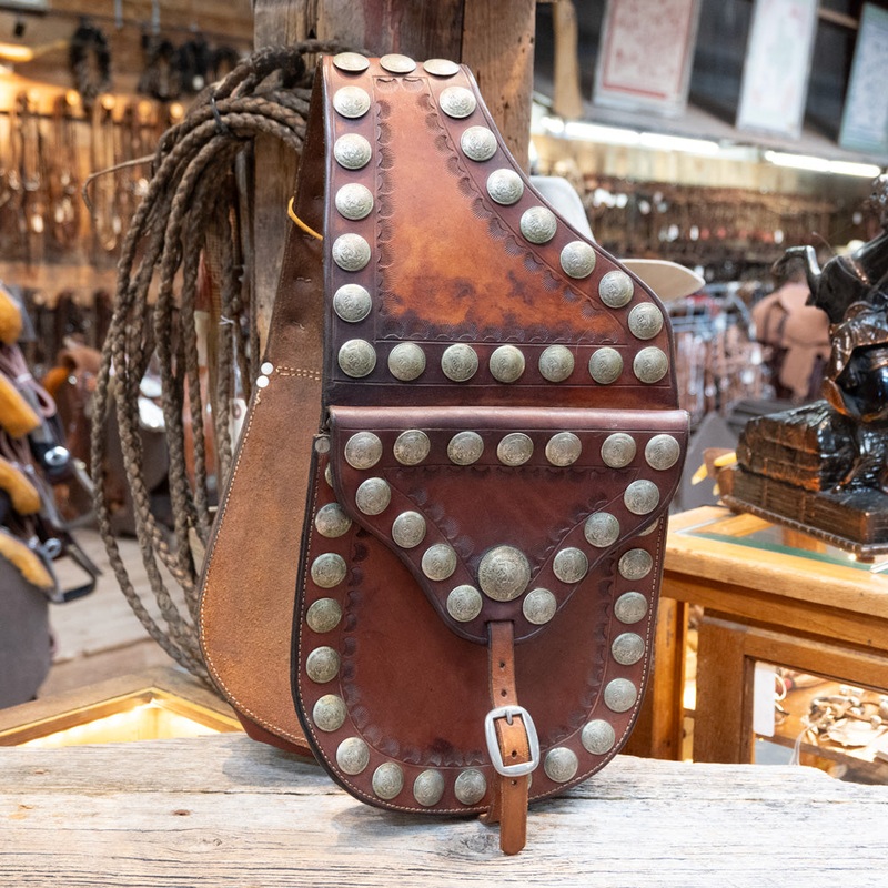 Vintage Centavo Adorned Saddle Bags
