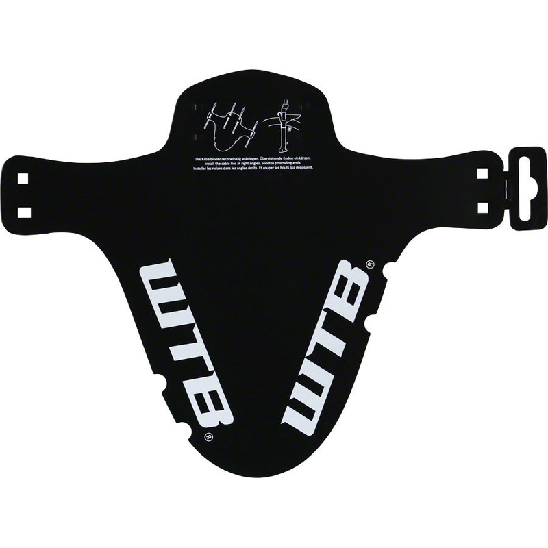 WTB Logo MTB Mud Guard, Fork Mount, Black