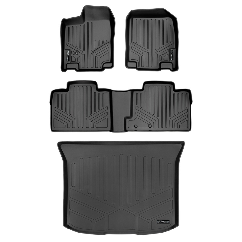 SMARTLINER Custom Fit Floor Liners For 2007-2010 Ford Edge / Lincoln MKX Black
