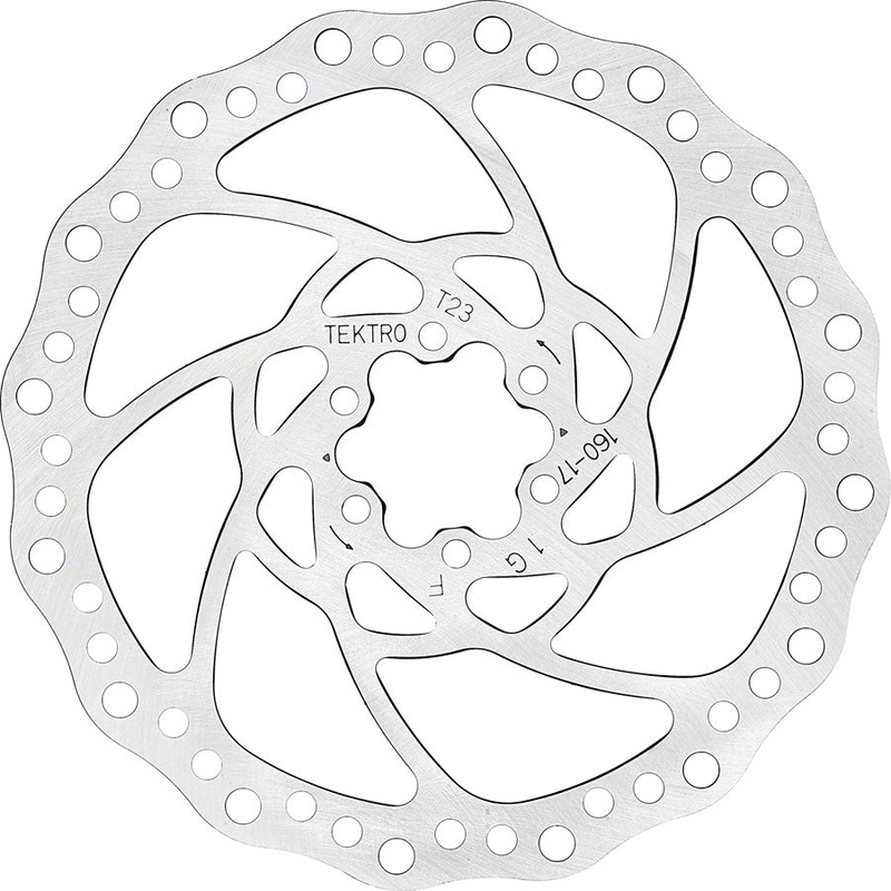 Tektro TR160-17 Disc Brake Rotor – 160mm, 6-Bolt, 2.3mm Thickness
