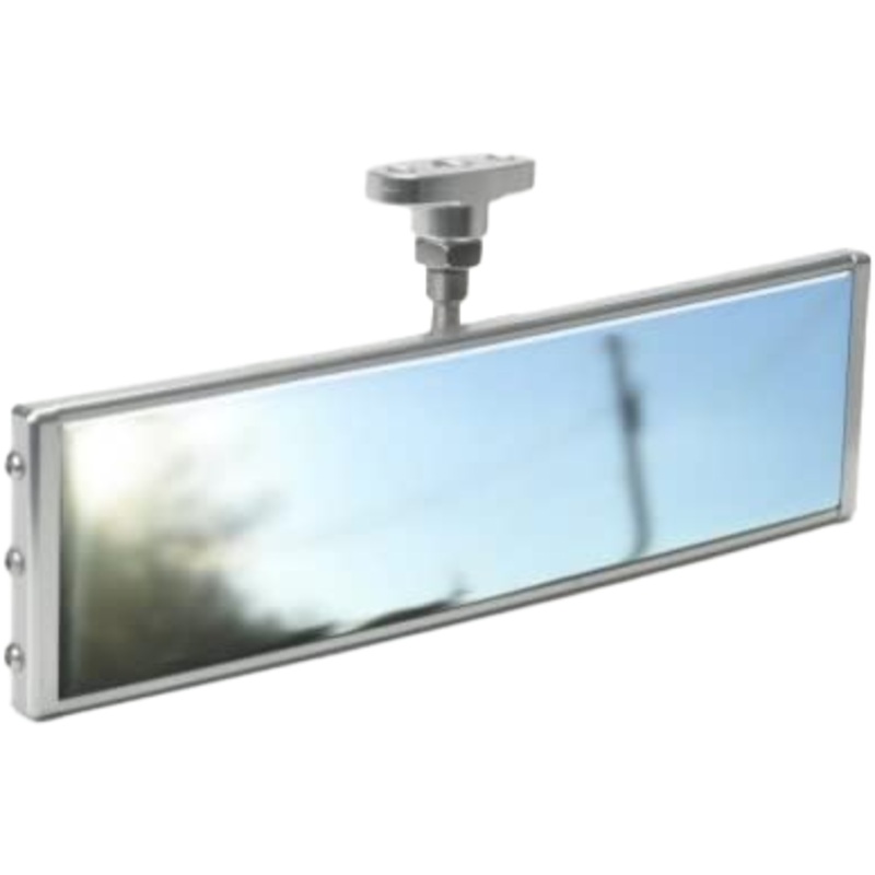 9″ Panoramic Rearview Mirror Bolt On Chrome