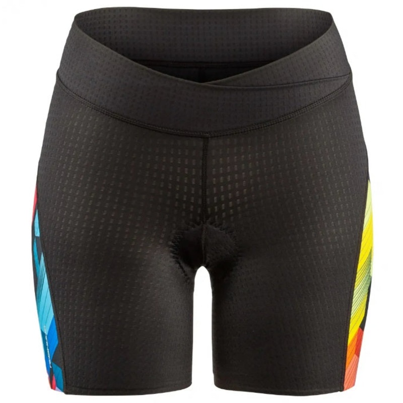 Louis Garneau Women’s Vent  6 Tri Shorts Black/MultiColorVision