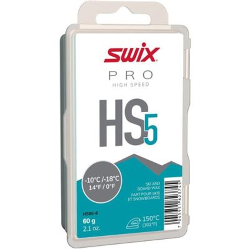 Swix HS5 Turquoise Glide Wax 60g