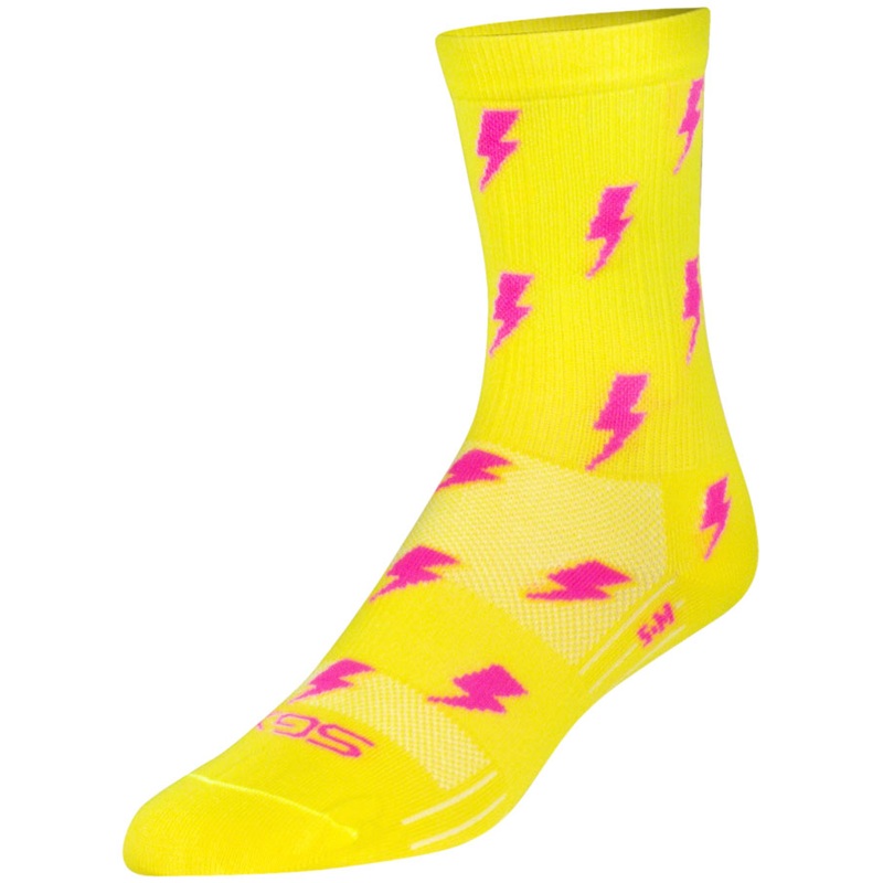 SockGuy SGX Lit Socks – 6″ Yellow Large/X-Large
