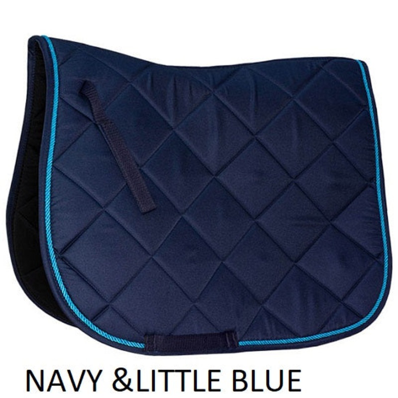 Club piped saddle pad