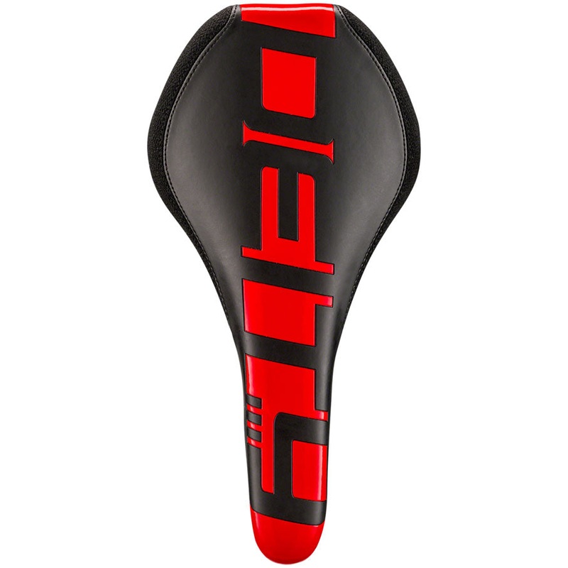 DEITY Speedtrap AM Saddle – Chromoly, Black/Red