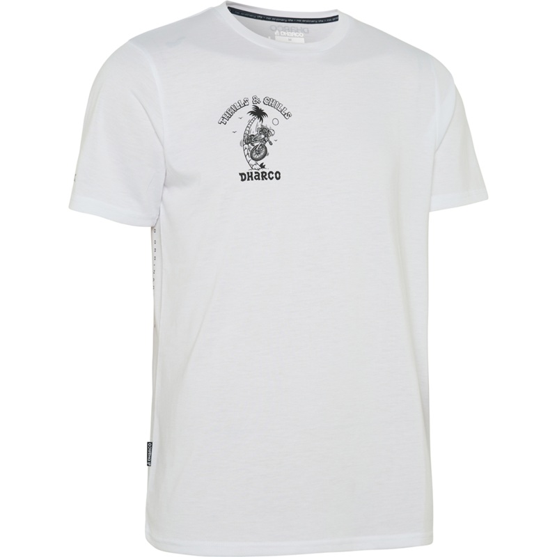 DHaRCO Men’s Short Sleeve Tech Tee – S – T&C White