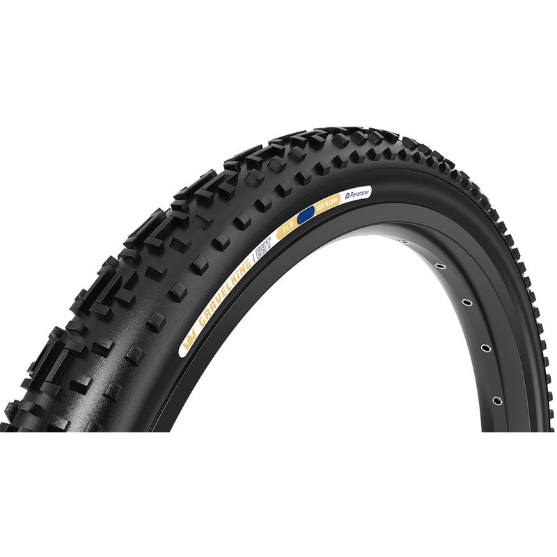 Panaracer GravelKing EXT Gravel Tire 700x38C Folding Tubeless Ready ZSG Gravel Tuff Tex BeadLock 120 Black