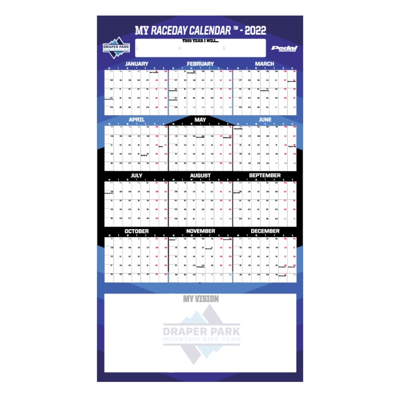 Draper Park Mountain Bike Team 2022 RACEDAY CALENDAR