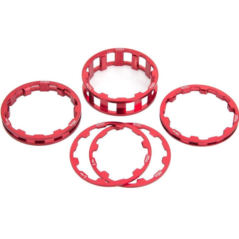 Box One Race Stem Spacer Kit Red