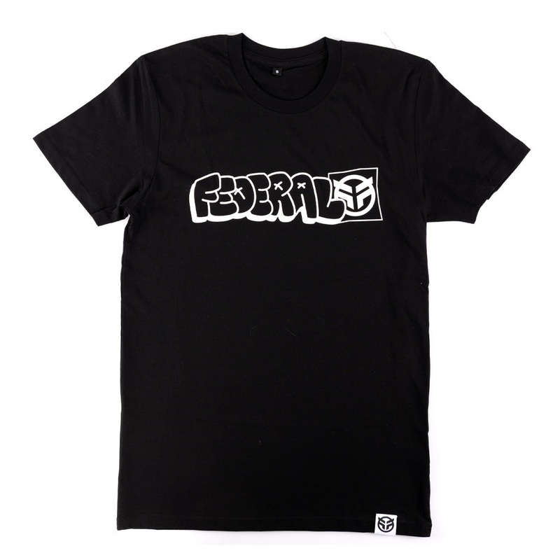 Federal Tagged Outline Kids T-Shirt – Black