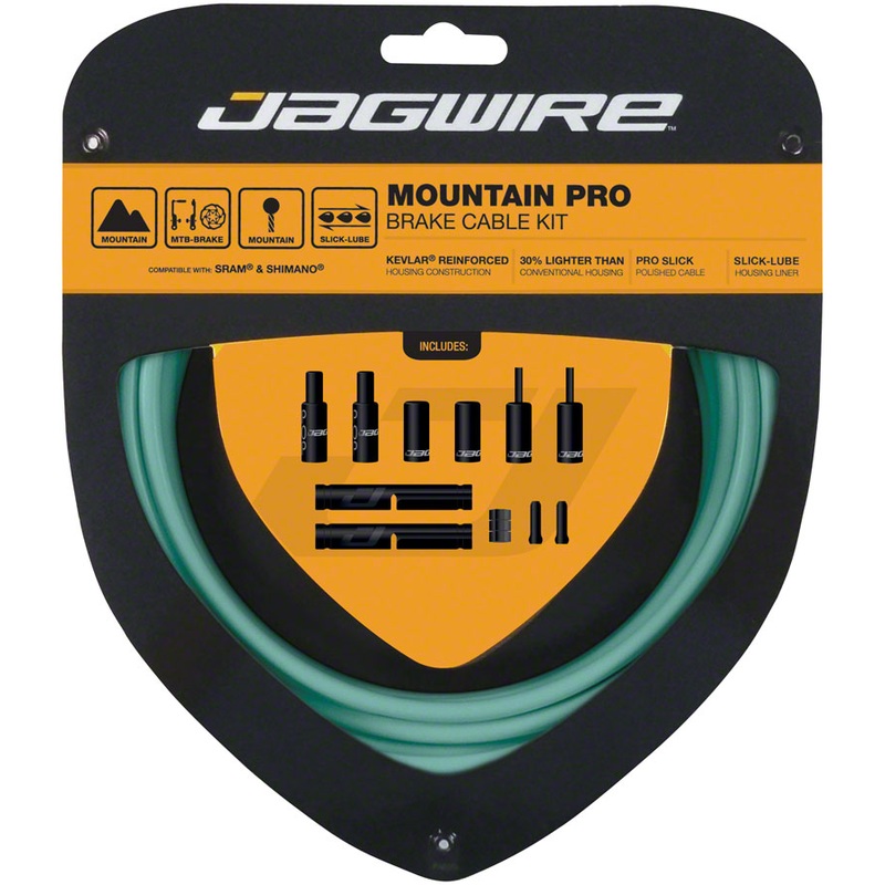Jagwire Pro Brake Cable Kit Mountain SRAM/Shimano, Bianchi Celeste